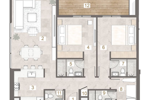 شقة للبيع في Al Furjan، دبي، الإمارات العربية المتحدة 1 غرفة نوم ، 81 متر مربع ، رقم 690069 - صورة 8