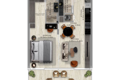 Apartman u Al Marjan Island, Ras Al Khaimah, UAE 1 soba, 35 m2 Br. 690067 - fotografija 8