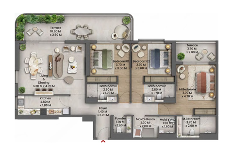 Maritime City, Dubai, UAE의 판매용 아파트 침실 1개, 71제곱미터 번호 690070 - 사진 8