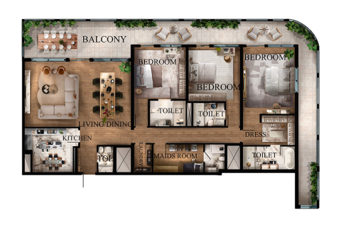 Huoneisto Al Reem Island, Abu Dhabi, Arabiemiraatit 1 huone, 33 m2 № 690068 - kuva 7