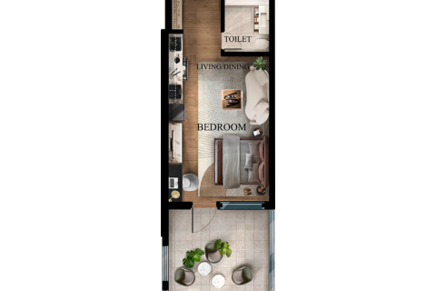 Huoneisto Al Reem Island, Abu Dhabi, Arabiemiraatit 1 huone, 33 m2 № 690068 - kuva 8