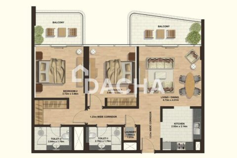 Mohammed Bin Rashid City, Dubai, UAE의 판매용 아파트 침실 2개, 118제곱미터 번호 706747 - 사진 29