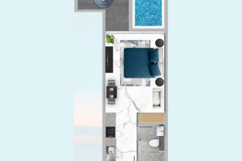 Apartament na sprzedaż w Dubai Studio City, Dubai, ZEA 1 pokój, 47 mkw., nr 732524 - zdjęcie 5
