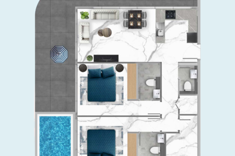 Apartament na sprzedaż w Dubai Studio City, Dubai, ZEA 1 pokój, 47 mkw., nr 732524 - zdjęcie 6