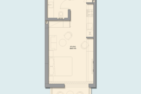 דירה למכירה ב Jumeirah Village Triangle, Dubai, איחוד האמירויות 1 חדר, 39 מ"ר, מספר 732522 - תמונה 6