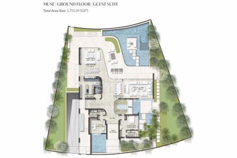 Vilë në Dubai, Emiratet e Bashkuara Arabe 6 dhoma gjumi № 623492 - Foto 11