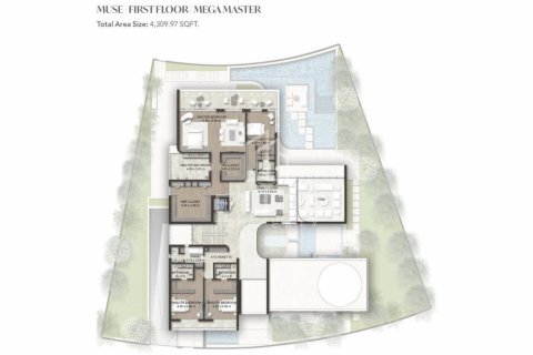 Vilë në Dubai, Emiratet e Bashkuara Arabe 6 dhoma gjumi № 623492 - Foto 13
