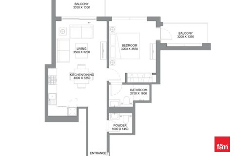 Apartman u Dubai, UAE 68.4 m2, 1 spavaća soba Br. 679835