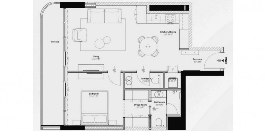 Apartment in LIVEL Residenza in Jumeirah Village Circle, Dubai, UAE 1 bedroom, 71.17 sq.m. № 625082