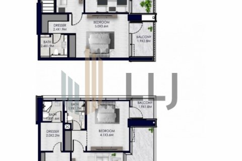 Penthouse në Yas Island, Abu Dhabi, Emiratet e Bashkuara Arabe 4 dhoma gjumi, 259.8 m2. № 587617 - Foto 12